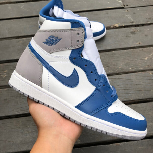 Gray Blue Air Jordan - Image 3