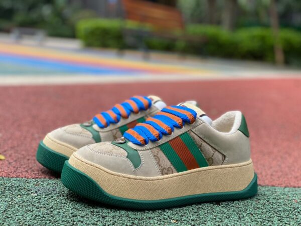 Gucci Thick-Soled Chubby Rice Gray Green