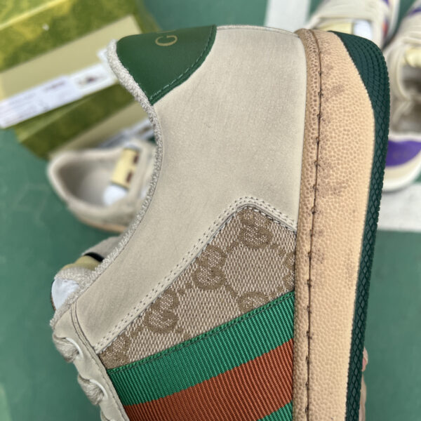 Gucci Dirty Shoes With Green Tail - Image 4