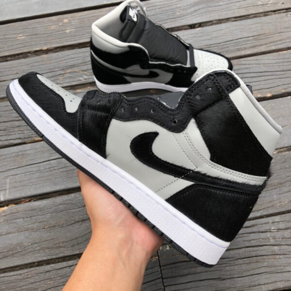Panda Plush Black Gray Air Jordan - Image 2