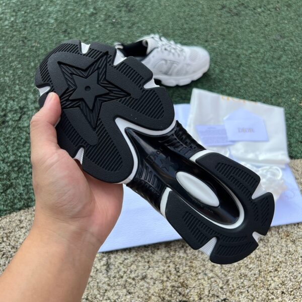 Dior White and Black Chrono round toe lace-up sports running shoes life casual shoes - Image 8