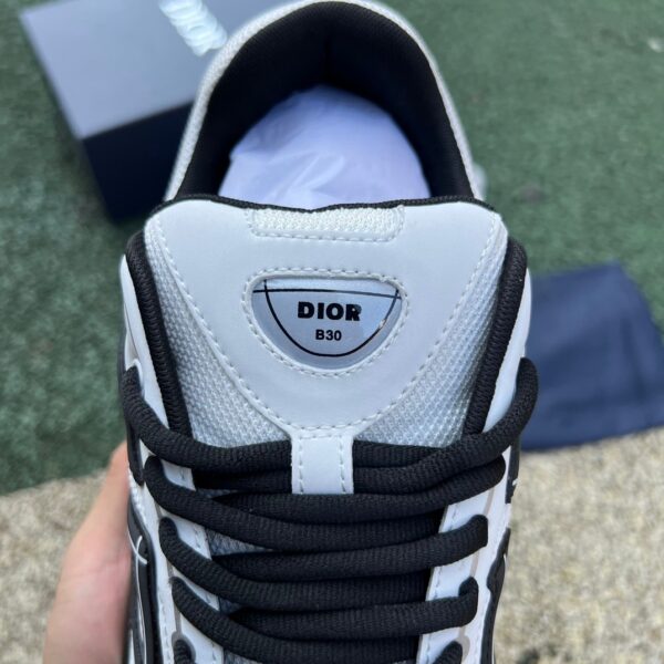 Dior B30 White and Black Mesh Fabric - Image 4