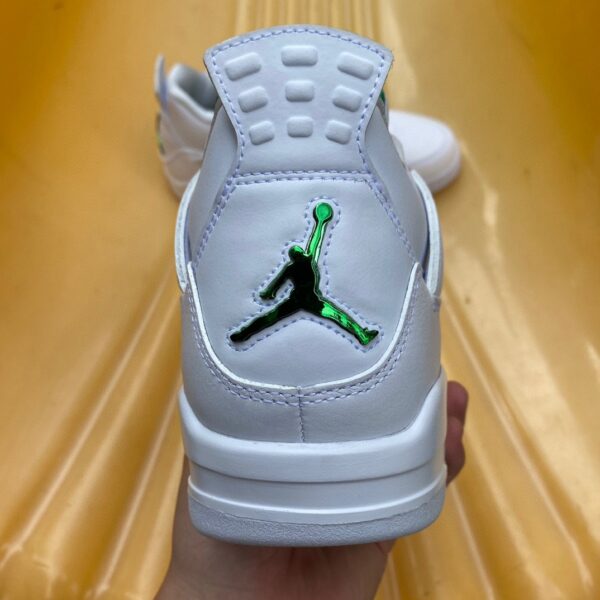 AJ4 white green metal channel original version buckle couple basketball shoes CT8527-113 - Image 6