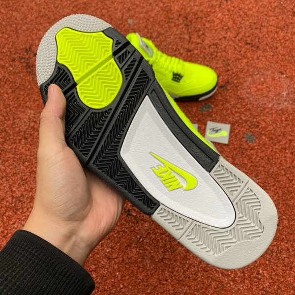 AJ4 Tennis 🎾 Fluorescent Green Air Jordan 4 Tagz Logo DV6773-700 - Image 7