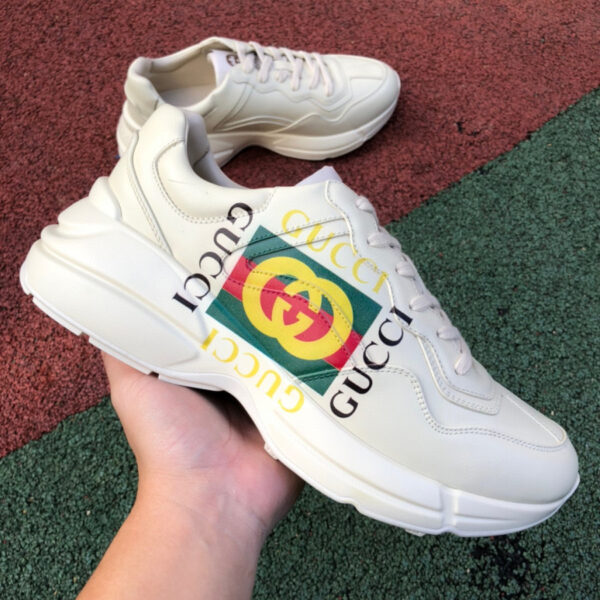 Gucci Rhyton Print Double G Sneakers - Image 2