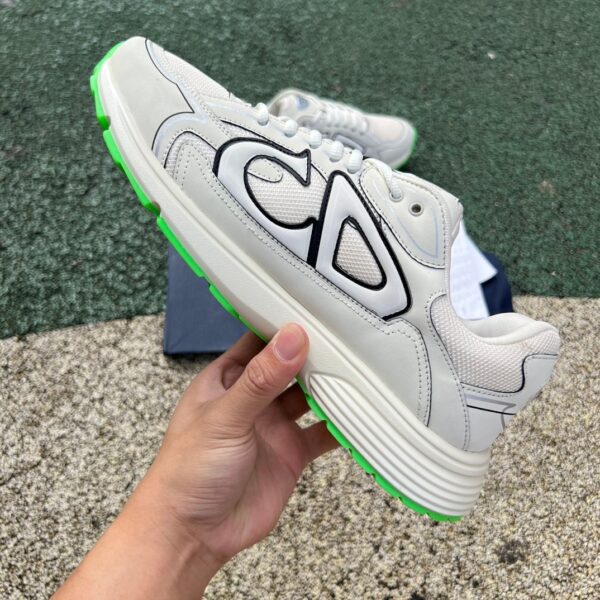 Dior B30 Off-White Green Mesh Fabric - Image 3