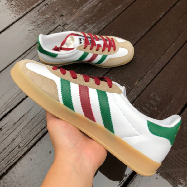 Gucci Co-Branded Adidas White Brown - Image 3