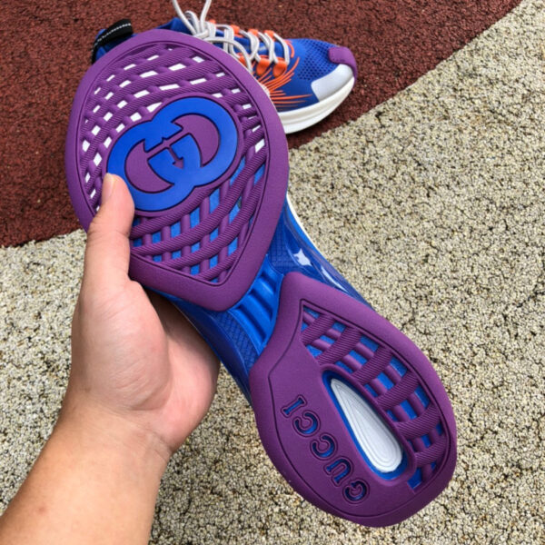 Gucci Running Shoes Blue And Red - Image 2