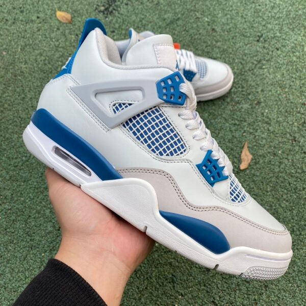 AJ4 white blue "Military Blue" 2024 white blue FV - Image 11