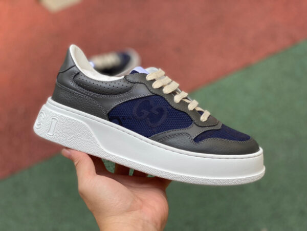 Gucci Thick-Soled Dark Gray Blue - Image 2