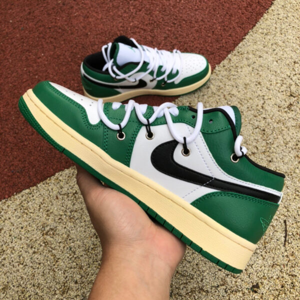 White And Green Air Jordan - Image 3