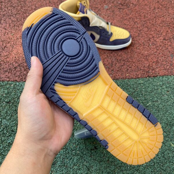 Blue And Yellow TEX Air Jordan - Image 2