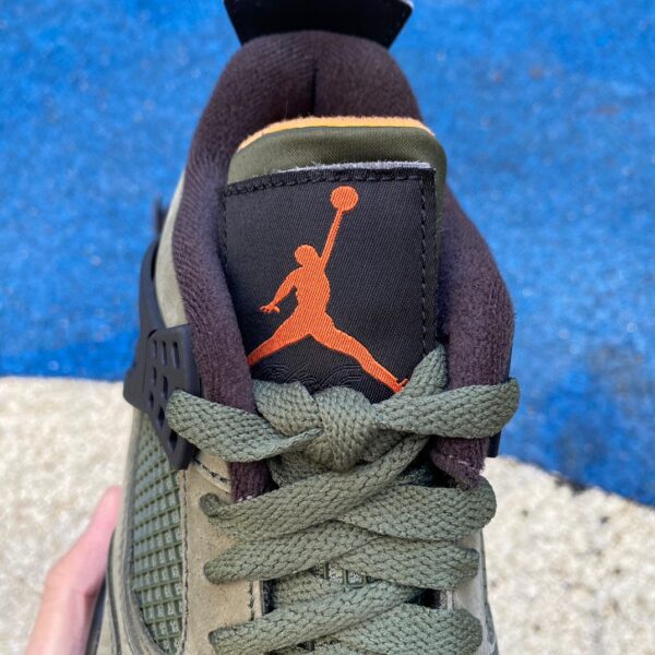 AJ4 Army Green Retro UNDFTD Low-top Retro Basketball Shoes Men's Army Green JBM351 M1 - Image 7