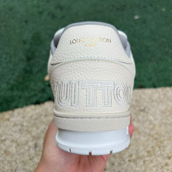 LV Trainer Beige Blue Velcro LOUIS VUITTON Trainer - Image 9