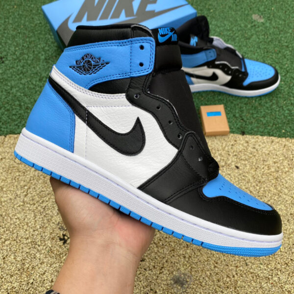 Black North Carolina University Blue Air Jordan - Image 3