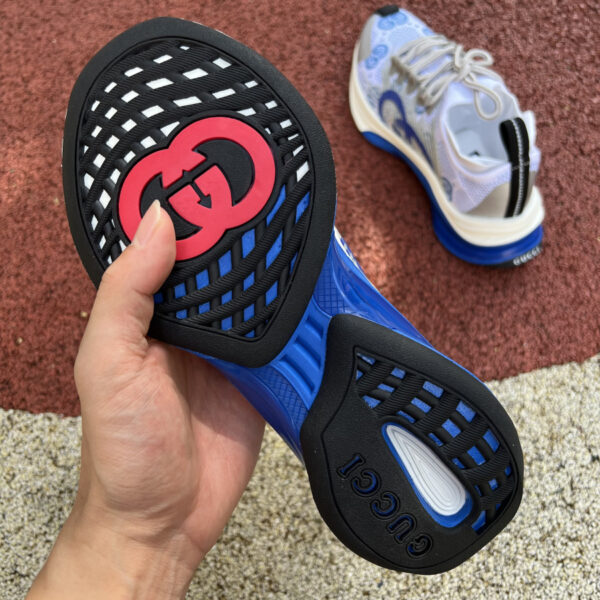 Gucci Running Shoes White And Blue - Image 2