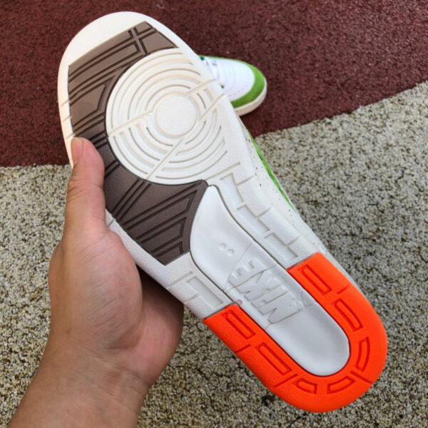White Green Orange Titan x Air Jordan - Image 3