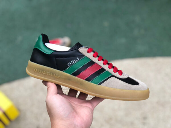 Gucci Joint Adidas Black Green And Brown - Image 2