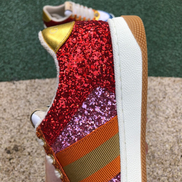 Gucci Low Top Sequined Red And Blue - Image 3