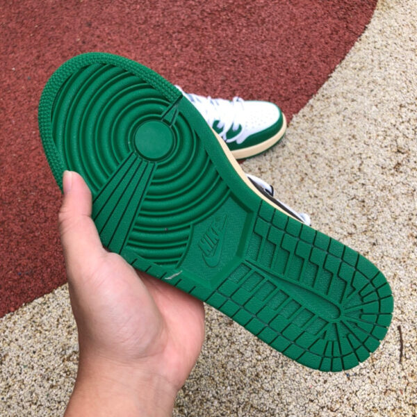 White And Green Air Jordan - Image 2