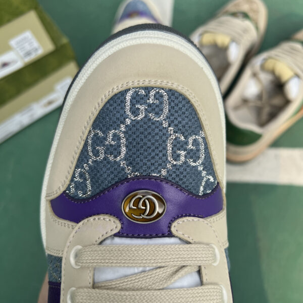 Gucci Dirty Shoes Blue Cloth, - Image 3