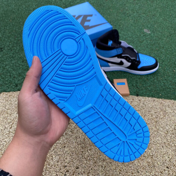 Black North Carolina University Blue Air Jordan - Image 2
