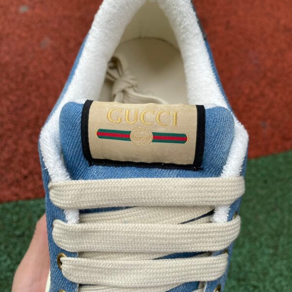 Gucci Denim Screener Round Toe - Image 2