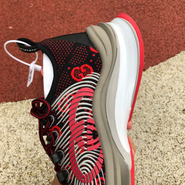 Gucci Running Shoes Black And Red - Image 3