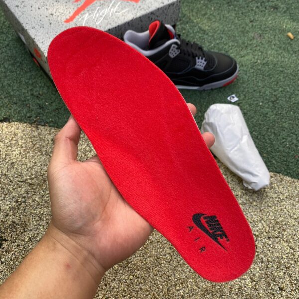 AJ4 black and red leather special edition ljr produced "Bred Reimagined" FV5029-006 - Image 13