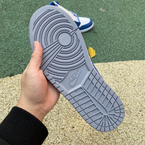 White Gray Blue Air Jordan - Image 5