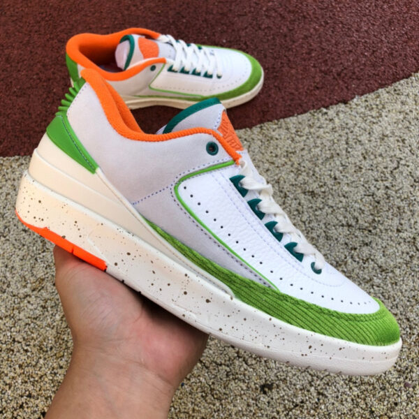 White Green Orange Titan x Air Jordan - Image 2