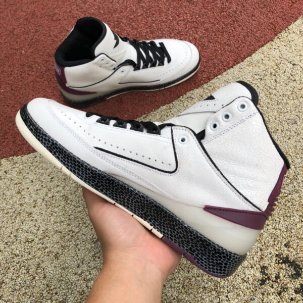 Snake Print Burgundy Maniere x Air Jordan - Image 2