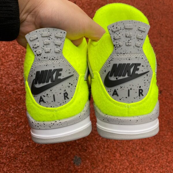 AJ4 Tennis 🎾 Fluorescent Green Air Jordan 4 Tagz Logo DV6773-700 - Image 2