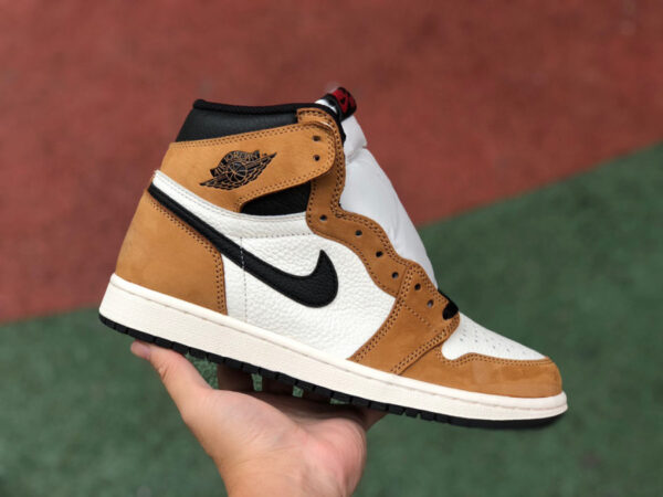 Black Brown Toe Yellow Air Jordan - Image 2