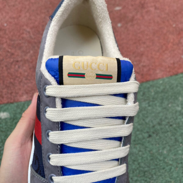 Gucci Low Top Gray Blue Red - Image 2