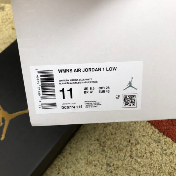 White Navy Blue Air Jordan - Image 2