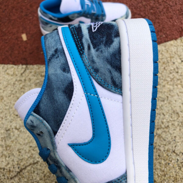 Washed Blue Low Air Jordan - Image 2