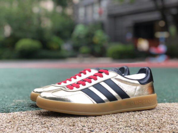 Gucci Co-Branded Adidas Gold Black And Red