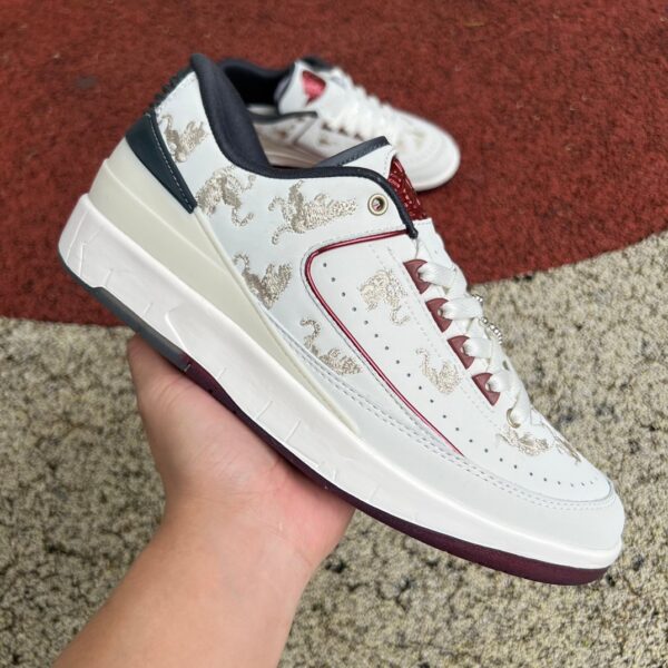 White And Red Air Jordan - Image 2