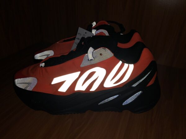 Yeezy Boost  Black Orange  Reflective - Image 2