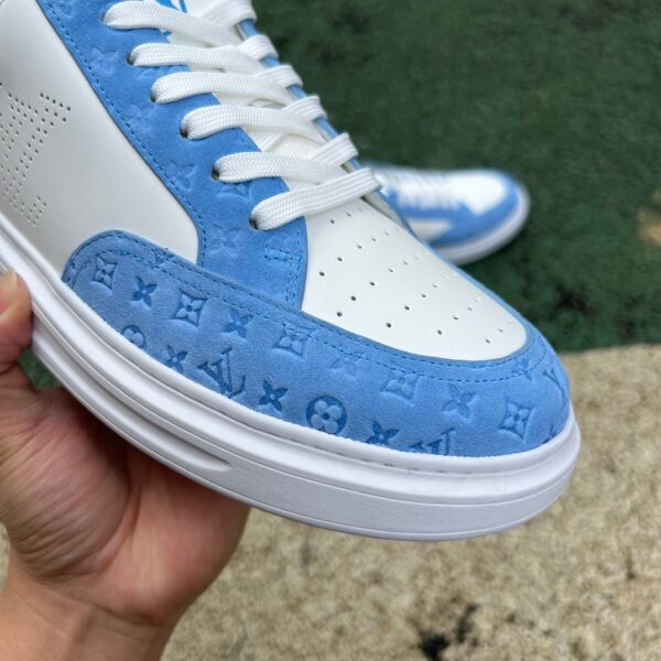Beverly Hills Sneaker White Blue LV - Image 6