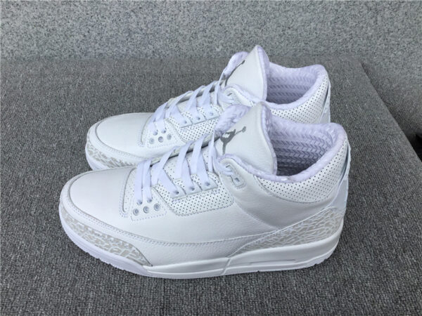 Air Jordan 3 Retro BG 'Triple White' - Image 3