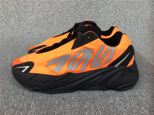 Yeezy Boost  Black Orange  Reflective - Image 7