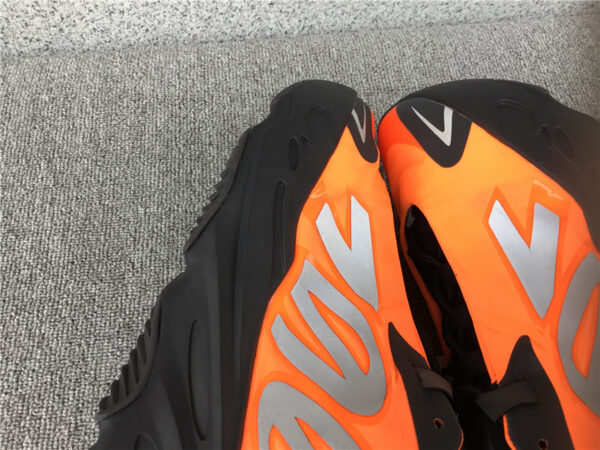 Yeezy Boost  Black Orange  Reflective - Image 3