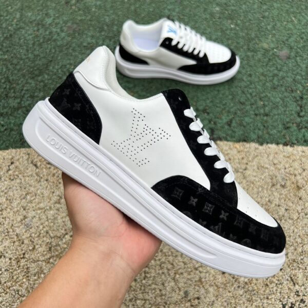 Beverly Hills Sneaker Black and White LV - Image 9