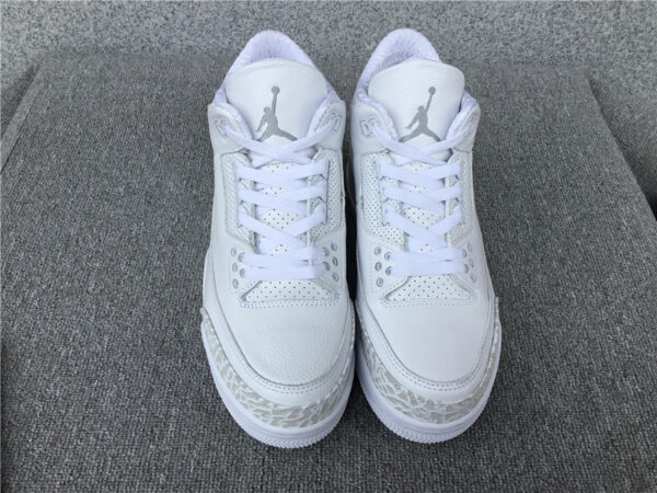 Air Jordan 3 Retro BG 'Triple White' - Image 7