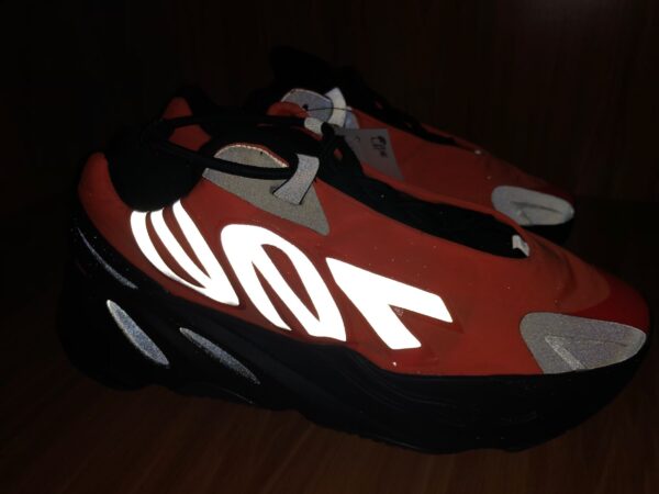 Yeezy Boost  Black Orange  Reflective - Image 10