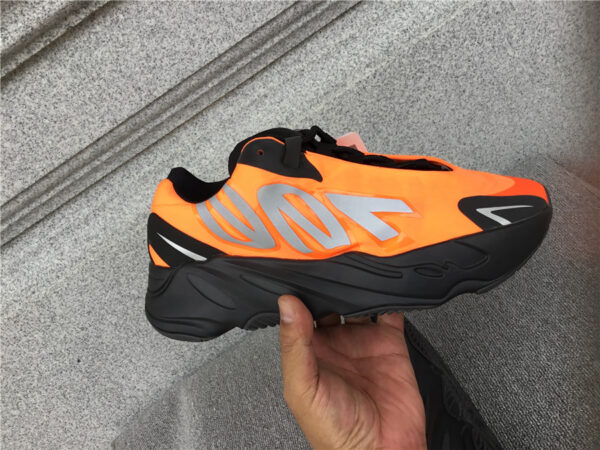 Yeezy Boost  Black Orange  Reflective - Image 13