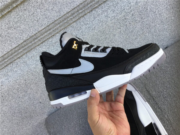 Air Jordan black and white manuscript