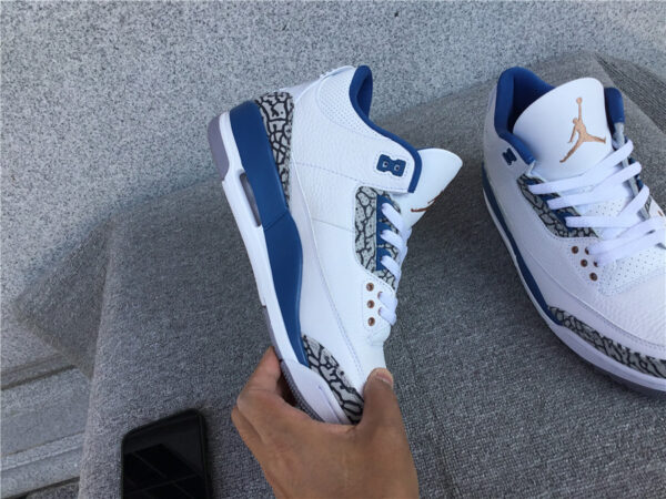 Air Jordan  White and Blue Wizards - Image 19